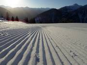 Eccellente preparazione delle piste nell’area sciistica di Pejo