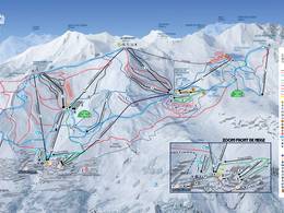 Mappa delle piste Orcières Merlette 1850