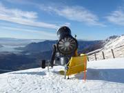 Cannone da neve ad alte prestazioni nell’area sciistica Treble Cone