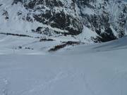 La ripida pista Tetras a Montgenèvre