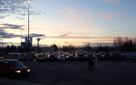 Regione di Calgary: Accesso nei comprensori sciistici e parcheggio – Accesso, parcheggi Canada Olympic Park - Calgary