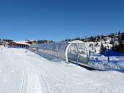 Nastro trasportatore gratuito Jøkultunnelen presso la stazione intermedia