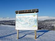 Mappa delle piste nell’area sciistica Ramundberget