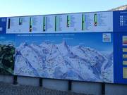 Tabellone informativo dettagliato con informazioni aggiornate sullo stato operativo