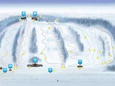 Mappa delle piste Zolotaya Dolina