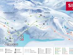 Mappa delle piste Tjørhomfjellet/Ålsheia Skisenter - Sirdal
