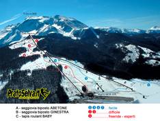 Mappa delle piste Prato Selva