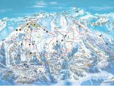Mappa delle piste Anzère