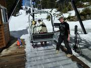 Il personale aiuta sempre durante la salita