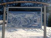 Mappa delle piste nel comprensorio sciistico