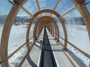 Campo scuola Alpe con tapis roulant coperto lungo 186m