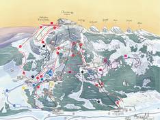 Mappa delle piste Chäserrugg - Unterwasser/Alt St. Johann (Toggenburg)