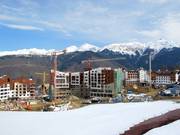 Cantiere Villaggio Olimpico – qui stanno sorgendo altri hotel