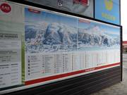 Mappa delle piste alla stazione a valle di Åre