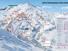 Mappa delle piste Mt. Elbrus