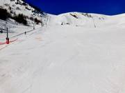 Discesa di media difficoltà Combe Armand presso l’omonimo skilift a piattello