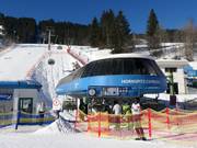 Hornspitz Express I - 4pers.| Seggiovia ad alta velocità (ad agganciamento automatico) con cupole di protezione