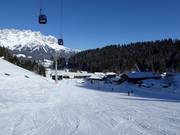 Discesa a valle verso Ellmau fino alla Hartkaiserbahn