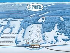 Mappa delle piste U Pekina - Zlaté Hory-Dolní Údolí