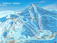 Mappa delle piste Herlíkovice-Bubákov