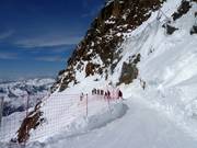 Accesso alla discesa Le Tunnel