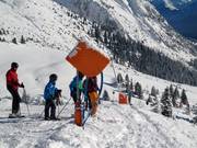 Cannoni da neve nella Gaistal