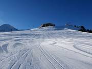 Ampia discesa verso la seggiovia Arzjochbahn