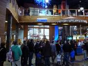 L'area delle casse della ski hall