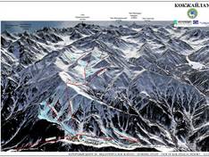 Mappa delle piste Kok Zhailau Resort (in progettazione)