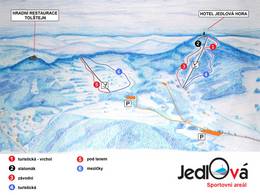 Mappa delle piste Jedlová