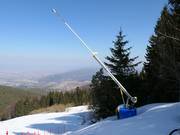 Innevamento a Vitosha sulla pista Laleto 1