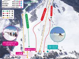 Mappa delle piste Mont Deus Hidakuraiyama Snow Park