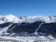 Vista sulle piste di Mottolino
