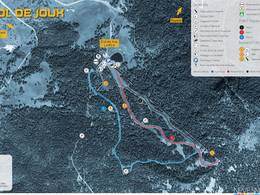 Mappa delle piste Colle di Joux