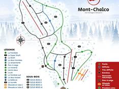 Mappa delle piste Mont Chalco