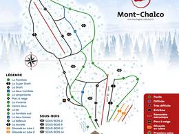 Mappa delle piste Mont Chalco