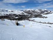 Vista sul comprensorio sciistico Dollar Mountain a Sun Valley