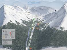 Mappa delle piste Cerro Martial