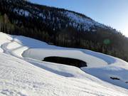 Bacino di accumulo presso la funivia Mitterstein