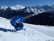 Innevamento presso lo skilift Glarr