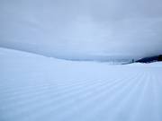 Preparazione delle piste nell’area sciistica Snow King Mountain