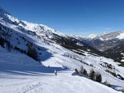 Vista sulle piste presso le funivie