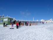 Slalom per bambini al tappeto roulant