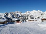 Area principianti presso la stazione a monte della Sonnenkopfbahn