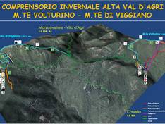Mappa delle piste Montagna Grande di Viggiano