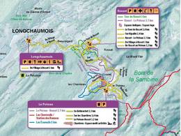 Mappa delle piste Longchaumois - Rosset