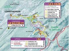 Mappa delle piste Longchaumois - Rosset