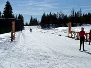 Partenza delle piste da fondo a Štrbské Pleso