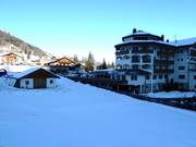 Molti hotel si trovano direttamente sulle piste