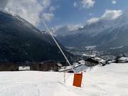 Cannone da neve a Les Houches